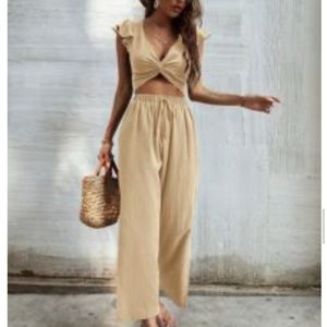 Twist top and pant set